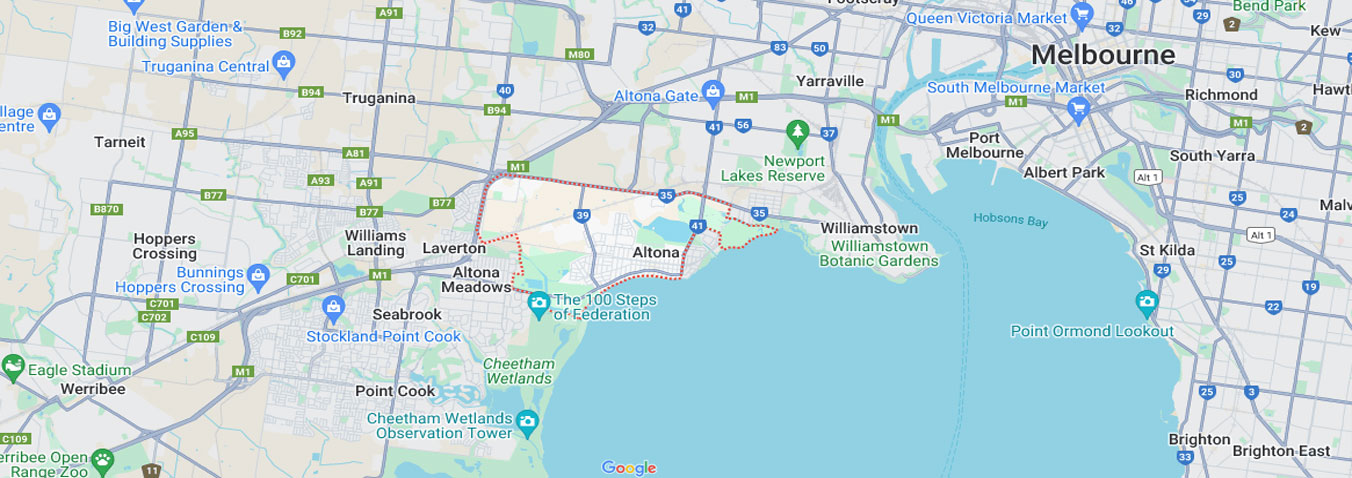 Altona map area