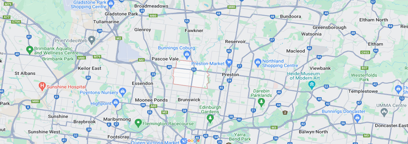 Coburg map area