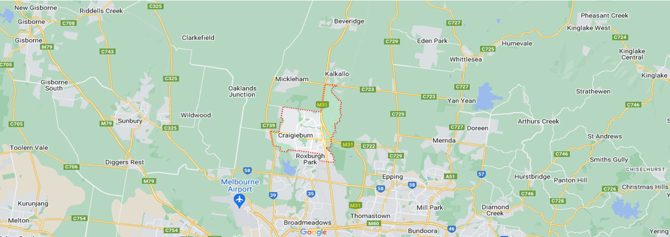 Craigieburn map area