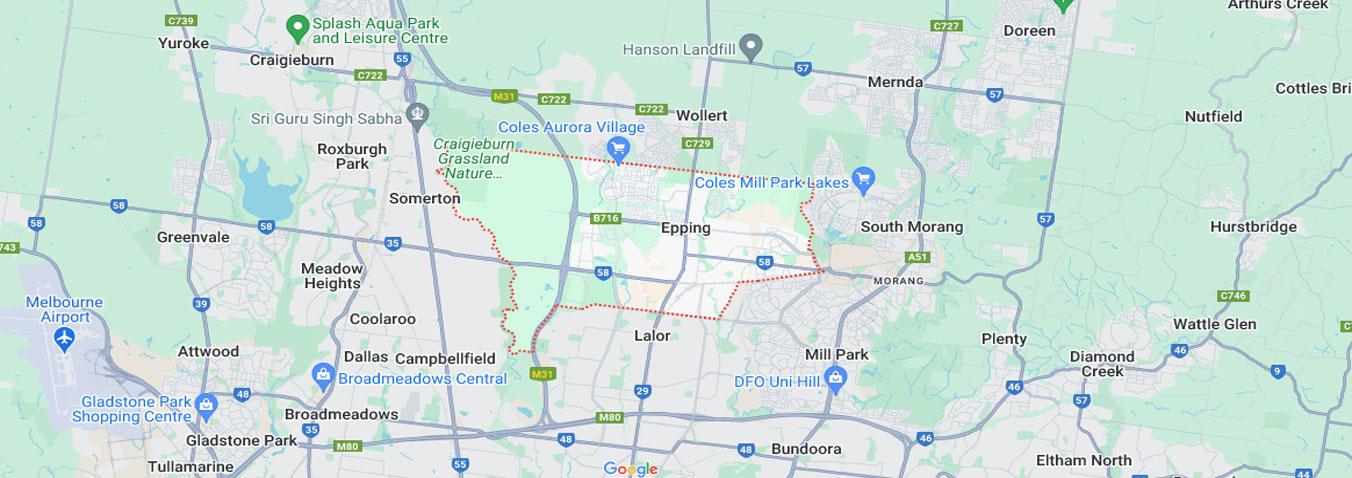 Epping map area