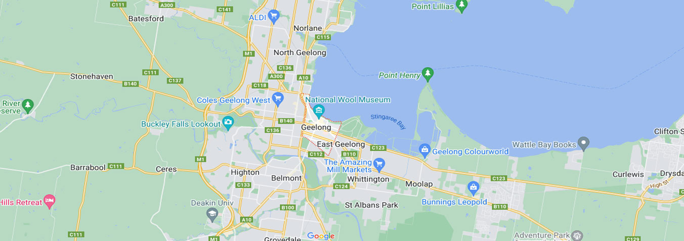 Geelong map area