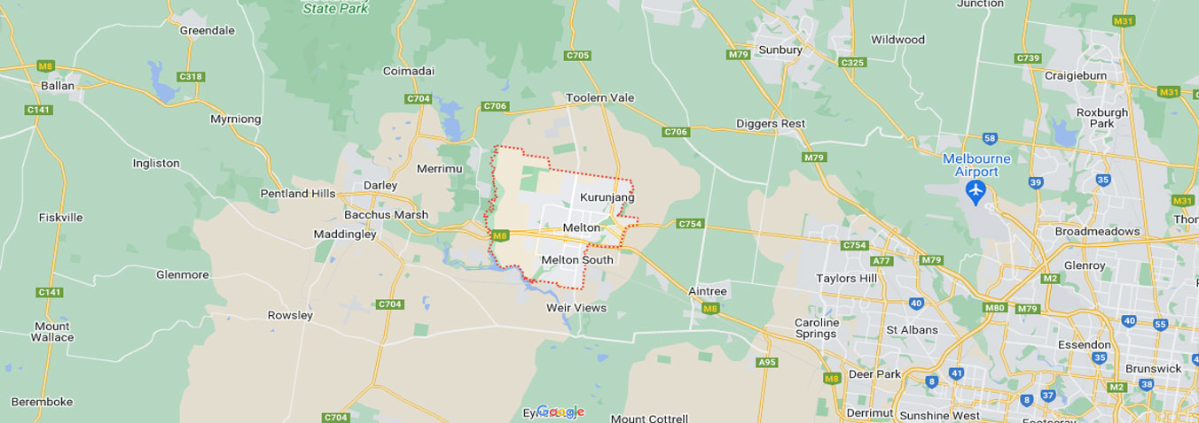 Melton map area