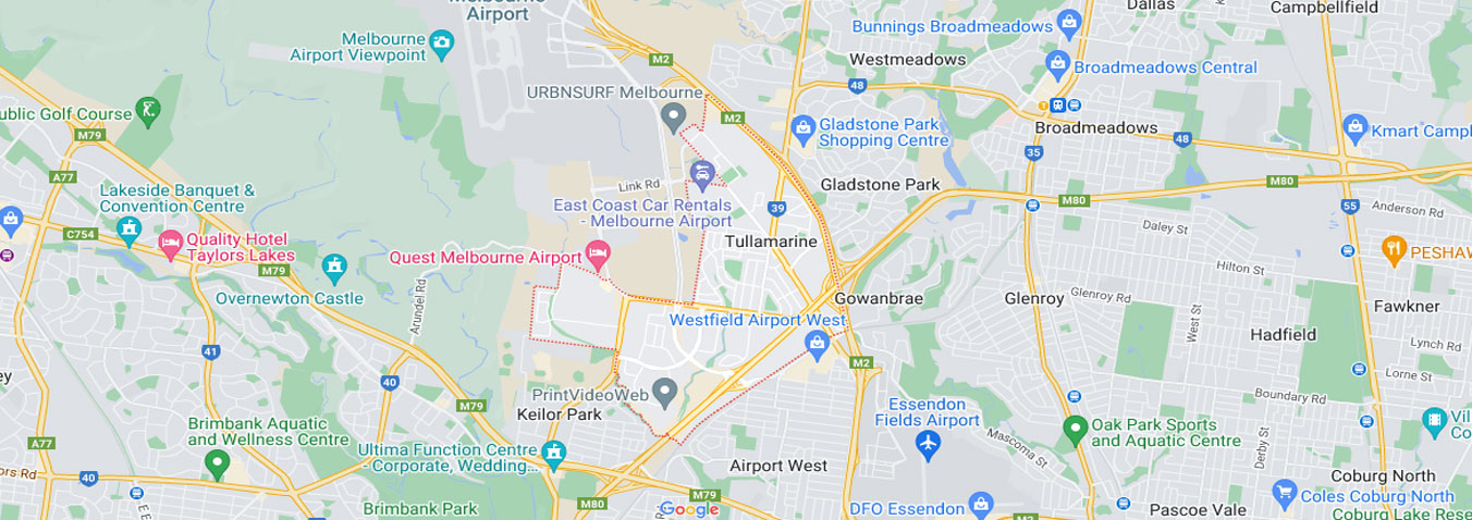 Tullamarine map area